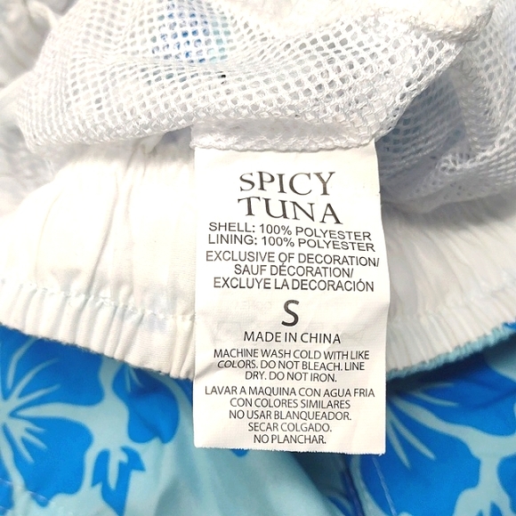 Spicy Tuna Men's Cargo Swim Trunk - Picture 9 of 9